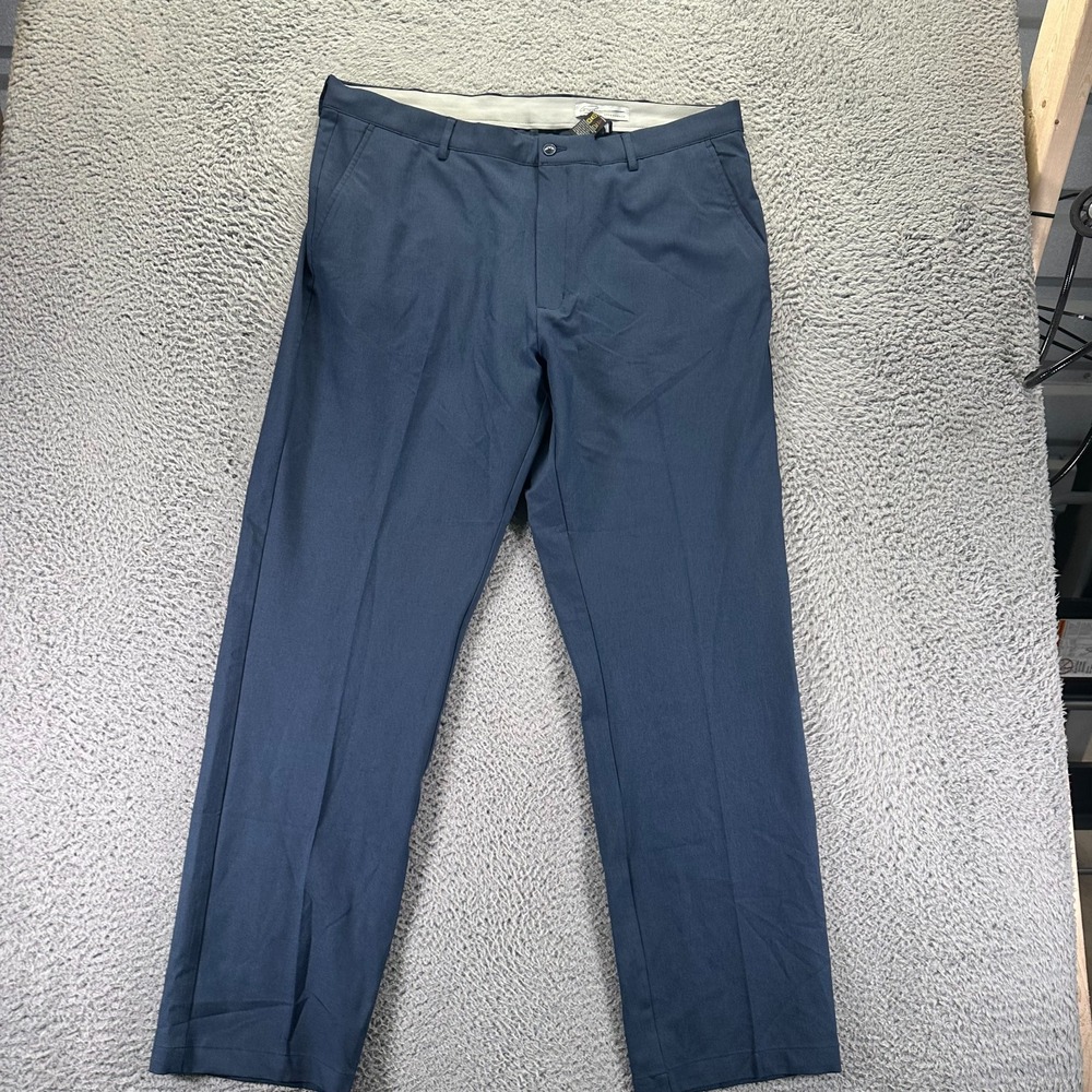 Greg Norman Pant Mens 40x32 Blue Polyester Golf Straight Performance Stretch